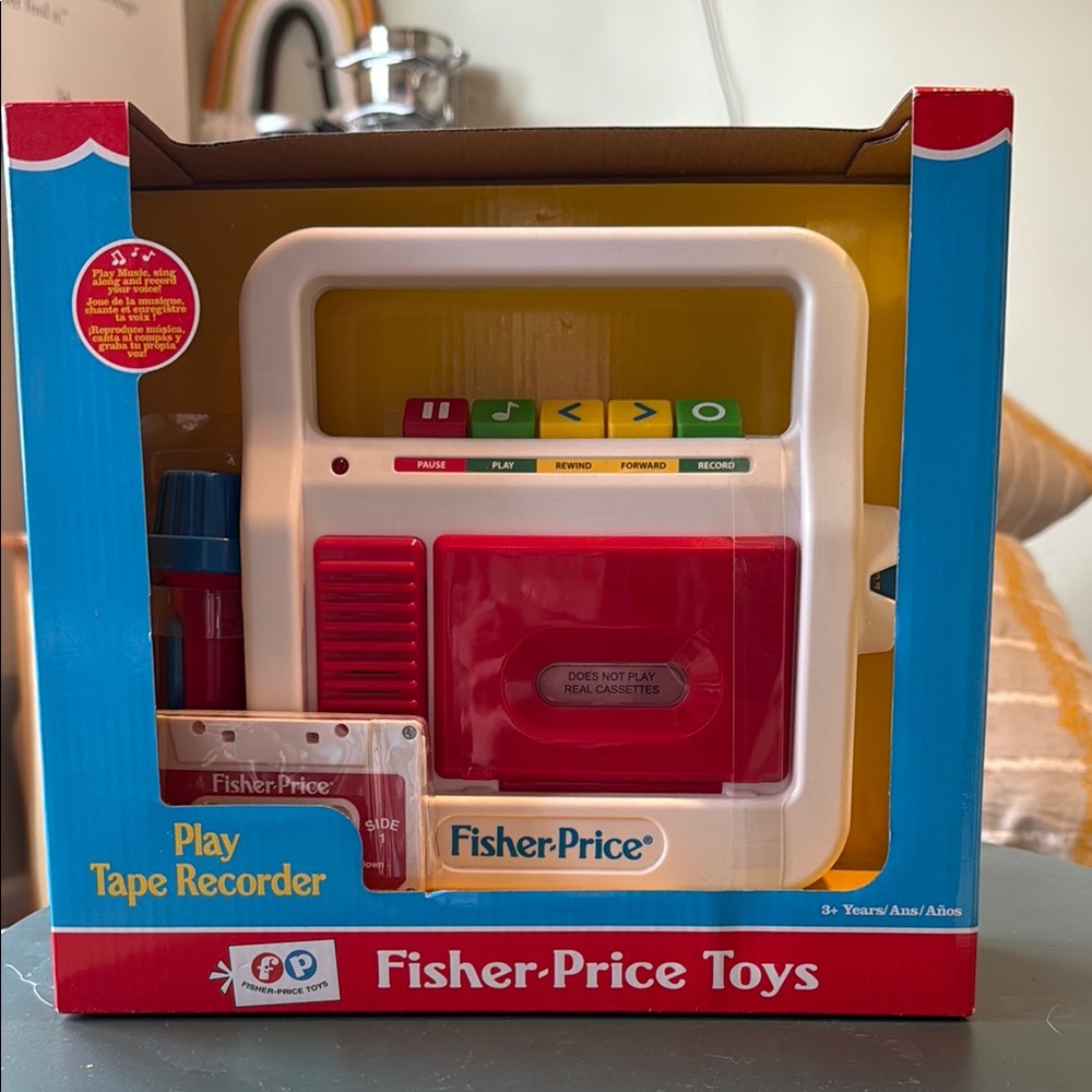 Fisher-Price Red and White Play Tape Recorder